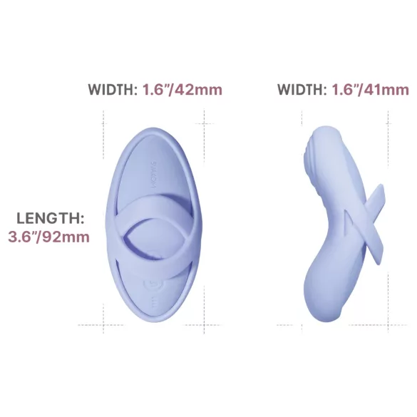 Svakom Echo 2 - vibrador para dedo inteligente - silicona azul