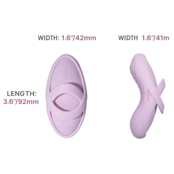 Svakom Echo 2 - vibrador para dedos inteligente - silicona rosa
