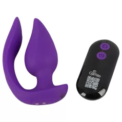   Smile - vibrador anal y estimulador de clítoris 2 en 1 - silicona lila