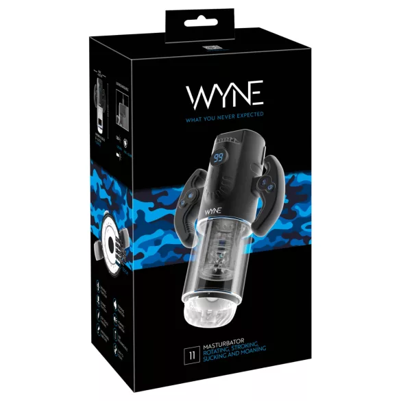 WYNE 11 - masturbador automático masculino - negro