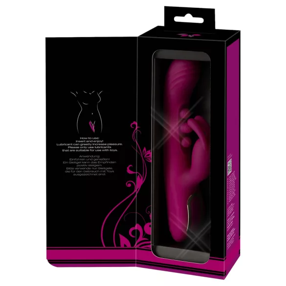 Javida - vibrador con bolas y brazo para clítoris - silicona lila