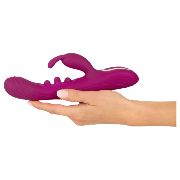 Javida - vibrador con bolas y brazo para clítoris - silicona lila