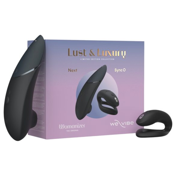 Womanizer Lujo&Deseo - set de vibrador para clítoris y parejas (negro)