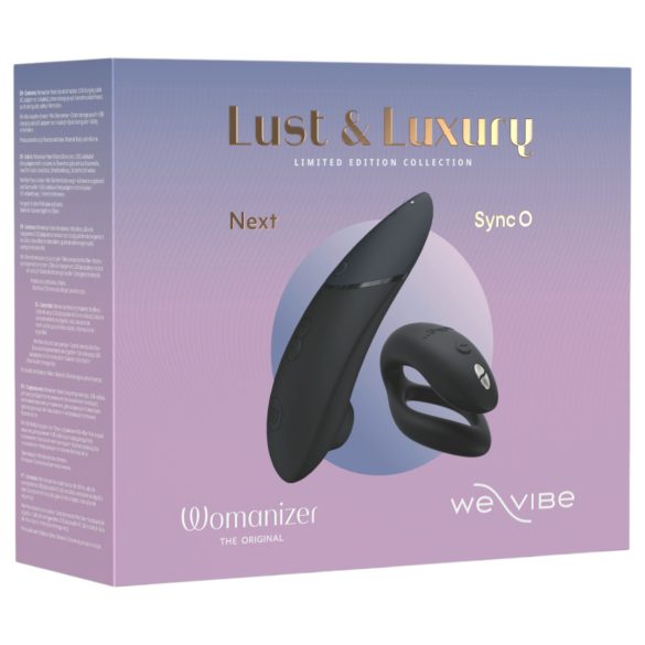 Womanizer Lust&Luxury - vibrador para clítoris y pareja - negro