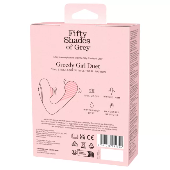 Greedy Girl - Vibrador punto G - silicona negra - Las cincuenta sombras de Grey