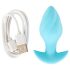 Cuties Mini - plug anal vibratorio (azul)