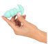 Cuties Mini - plug anal vibrador esférico (verde)