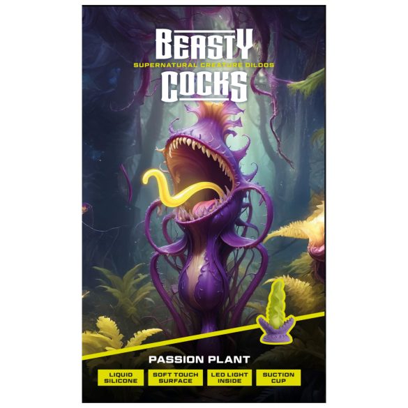 Beasty Cocks - consolador luminoso - silicona verde