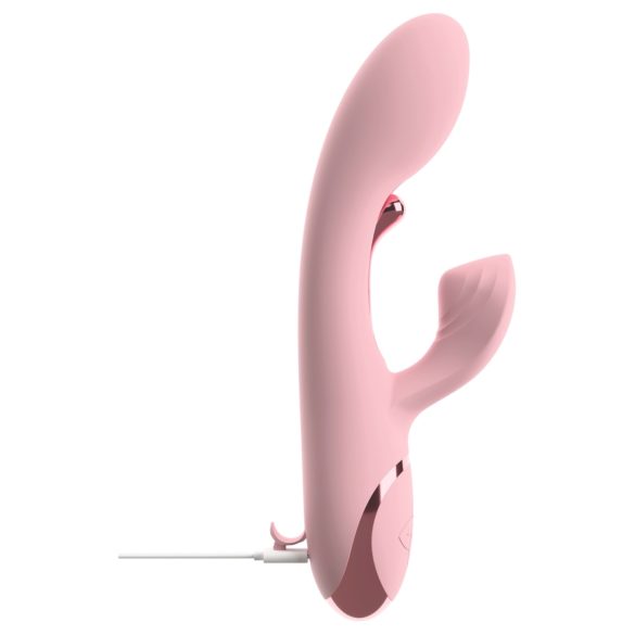Beau Coeur Avenor - vibrador de punto G con lengüeta y brazo para el clítoris (rosa)