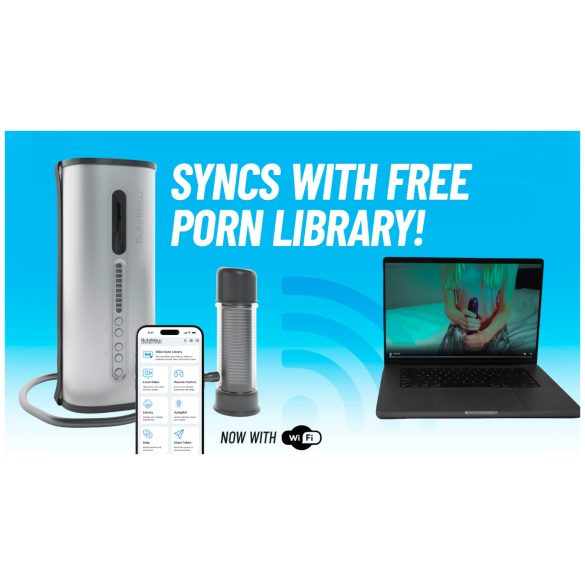 VacuGlide 2 - masturbador automático para hombre - lujo - plateado