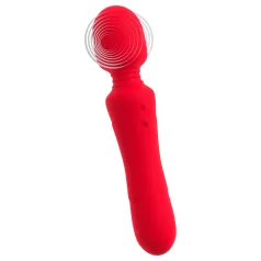   Sweet Smile - vibrador tipo varita recargable e impermeable (rojo)