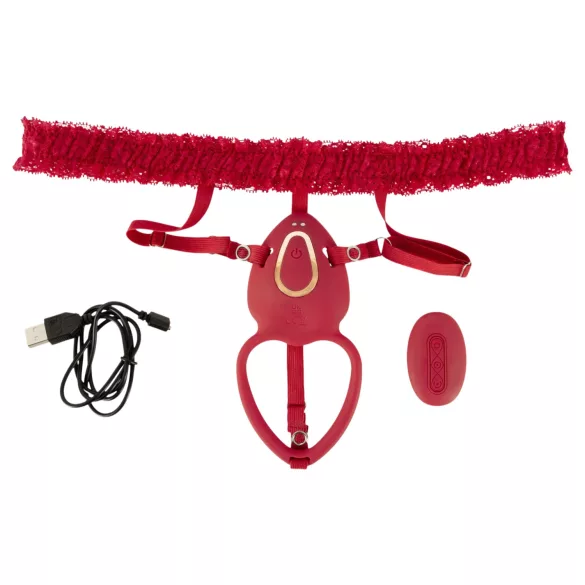 You2Toys - Estimulador de clítoris vibrador portátil (rojo)