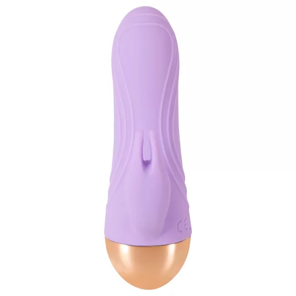 Cuties - mini vibrador de clítoris con brazo, recargable y resistente al agua (lila)