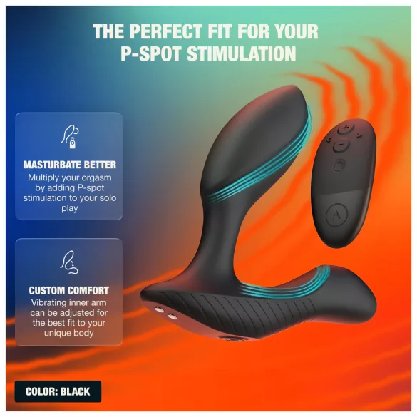 Arcwave Perk - vibrador de próstata con mando a distancia (negro)