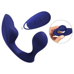 SMILE - vibrador anal y de bragas con control remoto (azul)