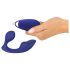 SMILE - vibrador anal y de bragas con control remoto (azul)