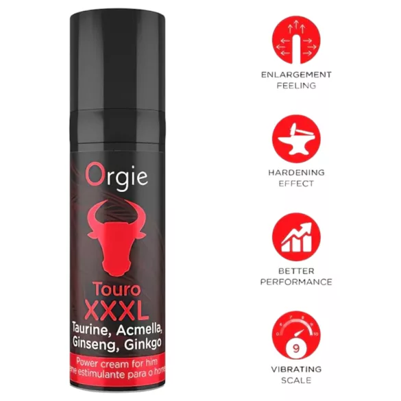 Orgie Touro XXXL - crema potenciadora de erección - 15ml