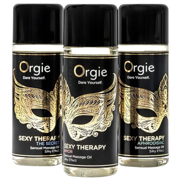 Orgie Sexy Therapy - set de aceites de masaje sensuales (3x30ml)