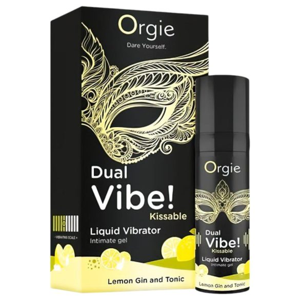 Orgie Dual Vibe - vibrador líquido unisex - Gin Tonic (15ml)