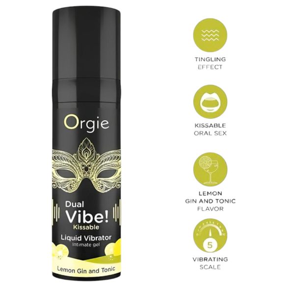 Orgie - lubricante vibrador unisex - efecto vibración - gin tonic 15ml