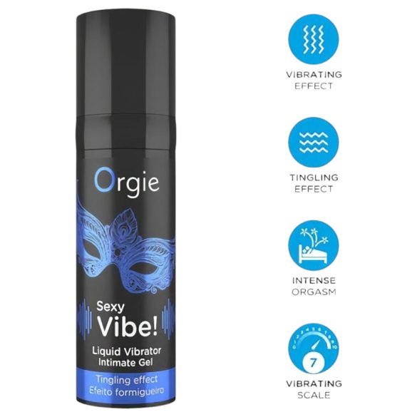 Orgie Bunny - anillo vibrador para pene - set - silicona negra