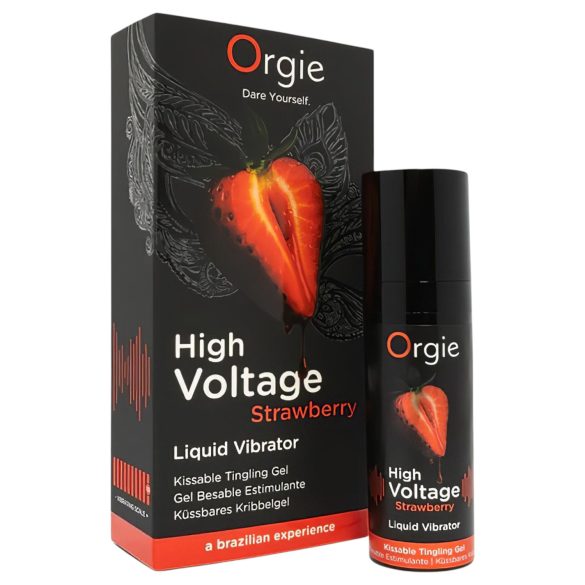 Orgie Alto Voltaje - vibrador líquido - fresa (15ml)