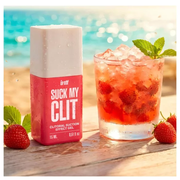 Intt Suck My Clit - gel estimulador de clítoris para mujeres - fresa (15 ml)