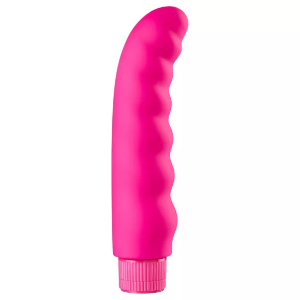 Baseks - vibrador ondulado (rosa) - 16 cm