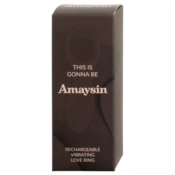 Amaysin - anillo vibrador para pene recargable (azul)