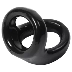 MR.MEMBR - anillo doble para pene y testículos (negro)