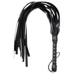 Látigo de cuero sintético - negro (42cm) Látigo de cuero sintético - negro (42cm)