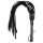 Látigo de cuero sintético negro (42 cm)