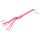 Látigo de cuero sintético rosa (42 cm)