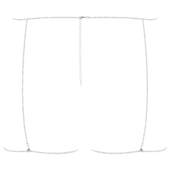 Obsessive Bijou 905 - arnés corporal joya (plata) - Tallas S-L