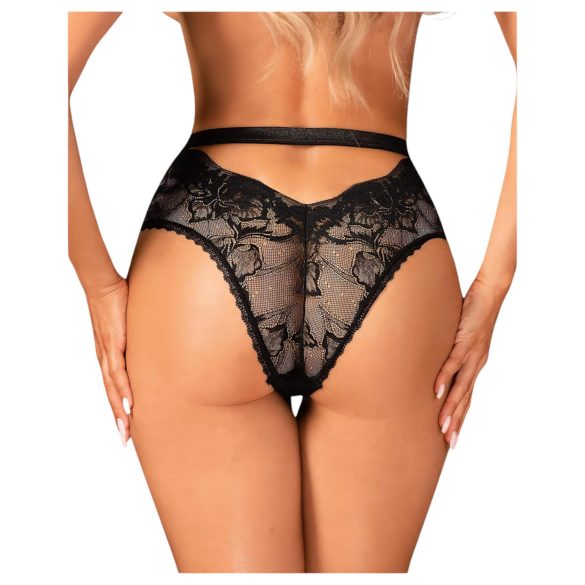 Obsessive Olvidia - Braga decorada con estampado floral (negra)