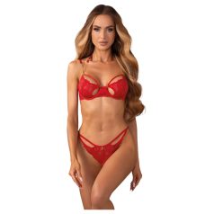 Conjunto de lencería Matildea Obsessive - encaje rojo