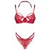 Conjunto de lencería Matildea Obsessive - encaje rojo