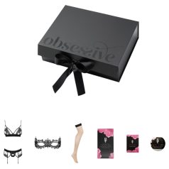   Caja de regalo de lencería Obsessive Wonderia - 6 piezas (negro)