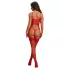 Obsessive Gifty - conjunto de corsé y tanga abierto (rojo)
