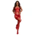 Obsessive Gifty - conjunto de corsé y tanga abierto (rojo)