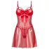 Obsessive Gifty - conjunto de babydoll y tanga (rojo)