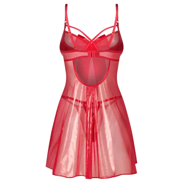 Obsessive Gifty - conjunto de babydoll y tanga (rojo)