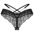 Obsessive Matildea - tanga de encaje abierto (negro)