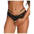 Obsessive Matildea - tanga de encaje abierto (negro) - L/XL