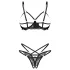 Obsessive Matildea - conjunto con sujetador abierto (negro)