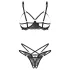 Obsessive Matildea - conjunto con sujetador abierto (negro)