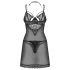 Obsessive Matildea - conjunto de camisón y tanga (negro) - L/XL