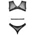 Livco Michikol - Body de red con espalda abierta (negro) - Tallas S-L