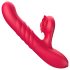 Sweet Play - Vibrador 2 en 1 con función empuje y estimulador de clítoris - rosa