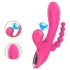 Erospace Sweet Play - vibrador de punto G con sonda anal y succión (rosa)